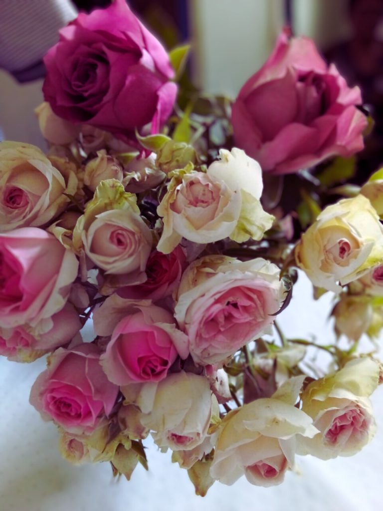 Pink & Peach Roses Bouquet